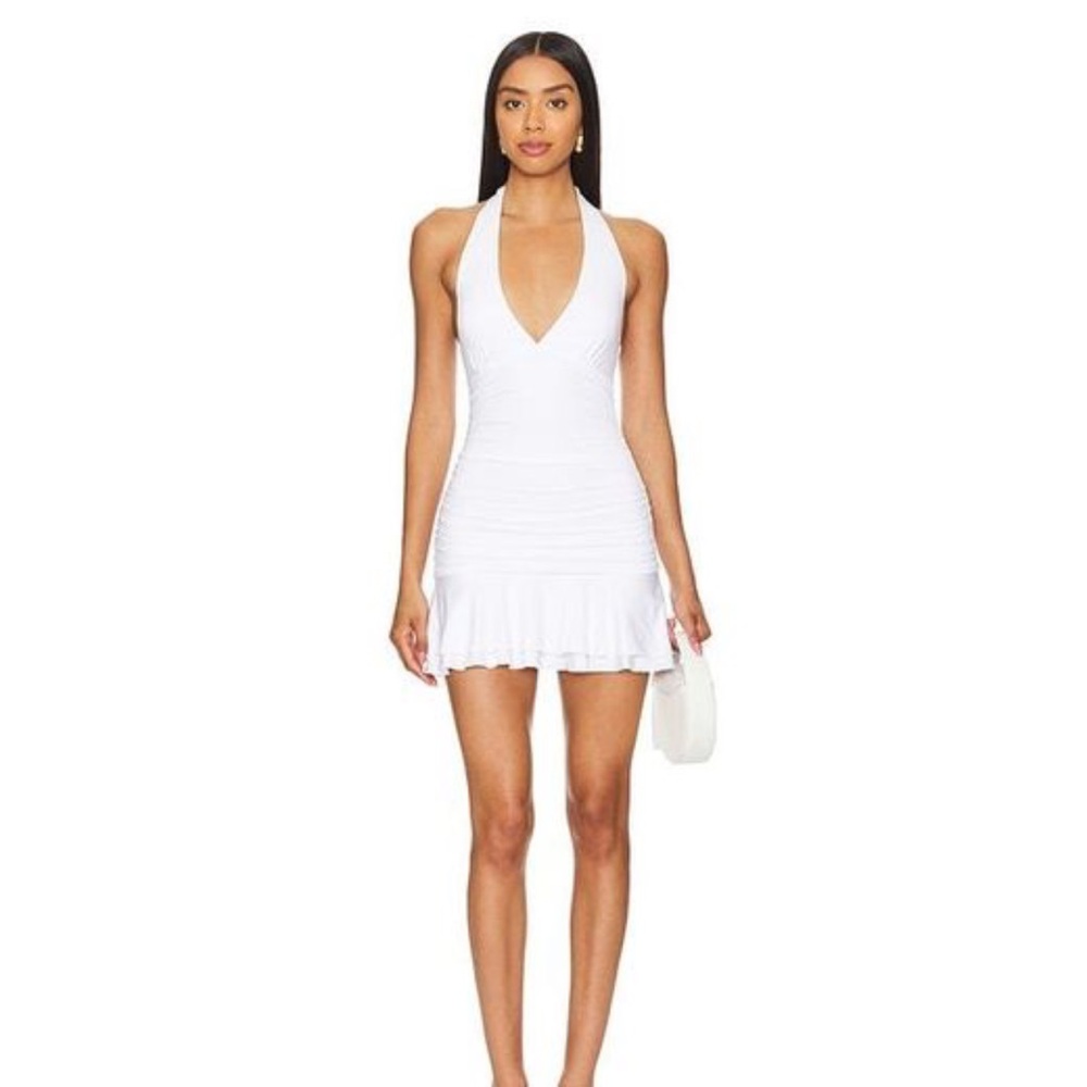 NWT Revolve White Halter Dress